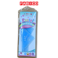 Bộ 4 Thước Kẻ, Đo Độ, Eke Pastel Yalong YL203601