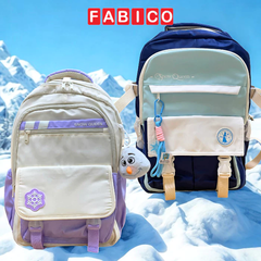 Ba Lô Thời Trang Teen Disney Snow Queen Cao Cấp - Balo Nhiều Ngăn Siêu Nhẹ Chống Nước