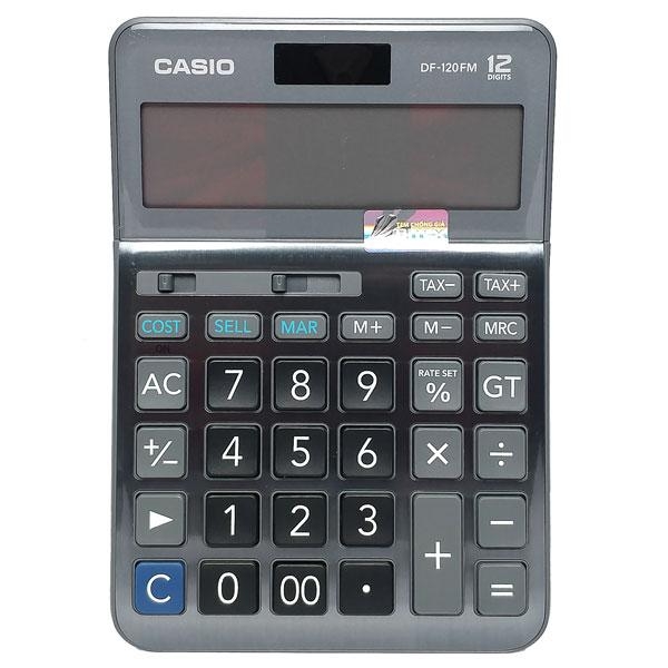 Máy Tính Văn Phòng Casio DF - 120 FM + Bút Ngẫu Nhiên