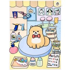 Bộ Tranh Tương Tác Cô Tiên Xanh - Tiệm Spa Thú Cưng