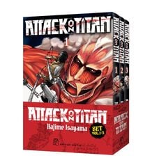 Bộ Bộ Manga - Attack On Titan: Tập 1 - 3 (Bộ 3 Tập) - Tặng Kèm Card PVC + Card Shikishi