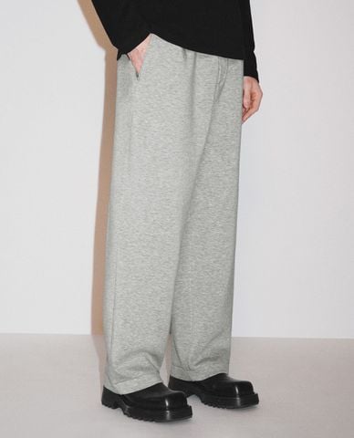  URBAN REVIVO - Quần nam ống rộng lưng thun phối dây rút Loose Straight 