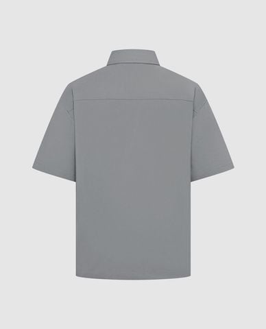  URBAN REVIVO - Áo sơ mi nam cổ bẻ tay ngắn thời trang 