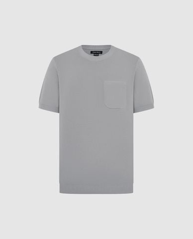  URBAN REVIVO - Áo thun nam cổ tròn tay ngắn 