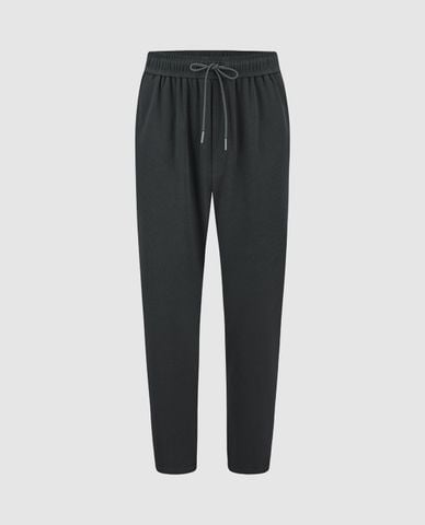  URBAN REVIVO - Quần nam ống đứng lưng thun Drawstring Waist 