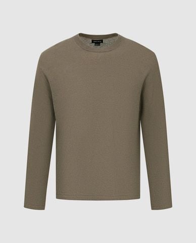  URBAN REVIVO - Áo thun nam cổ tròn dài tay thời thượng 