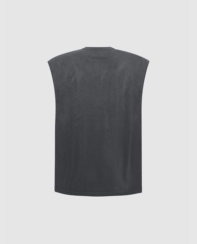  URBAN REVIVO - Áo sát nách nam cổ tròn hiện đại 