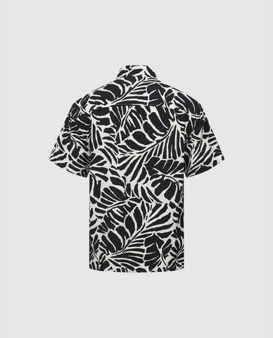  URBAN REVIVO - Áo sơ mi nam phối họa tiết độc đáo Aloha 