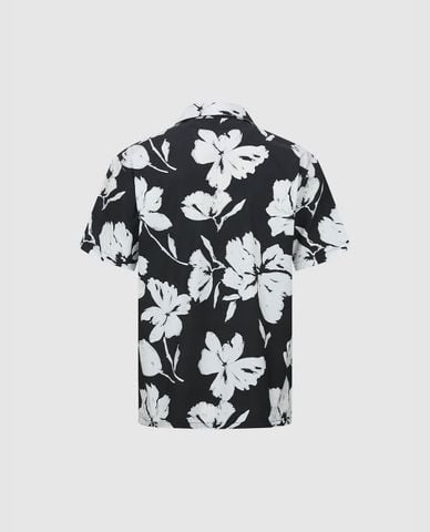  URBAN REVIVO - Áo sơ mi nam phối họa tiết độc đáo Aloha 