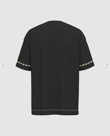  URBAN REVIVO - Áo thun nam cổ tròn tay ngắn hiện đại 