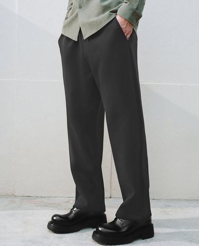  URBAN REVIVO - Quần nam ống đứng lưng thun thời trang 