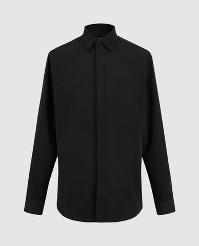  URBAN REVIVO - Áo sơ mi nam cổ bẻ tay dài Button Up Straight 