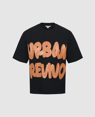  URBAN REVIVO - Áo thun nam cổ tròn tay ngắn Printed 