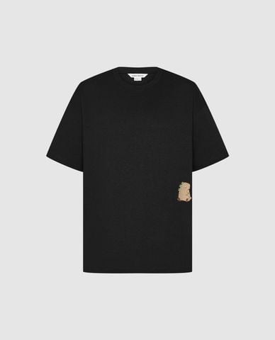  URBAN REVIVO - Áo thun nam cổ tròn tay ngắn in hình 