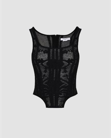  URBAN REVIVO - Áo sát nách nữ cổ vuông hiện đại 