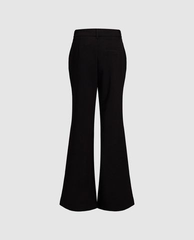  URBAN REVIVO  - Quần nữ ống loe xẻ gấu hiện đại 