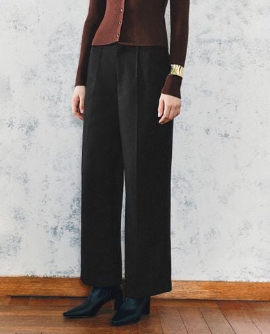  URBAN REVIVO - Quần nữ ống rộng thanh lịch 