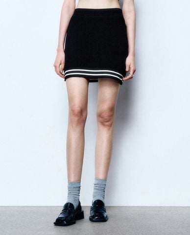  URBAN REVIVO - Chân váy dệt kim phom mini thời thượng 