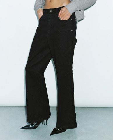  URBAN REVIVO - Quần nữ ống loe thời thượng 