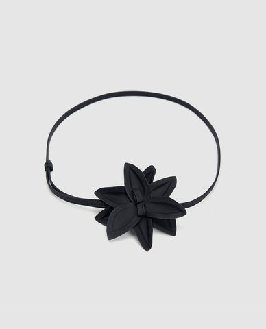  URBAN REVIVO - Thắt lưng nữ bản nhỏ hình bông hoa 