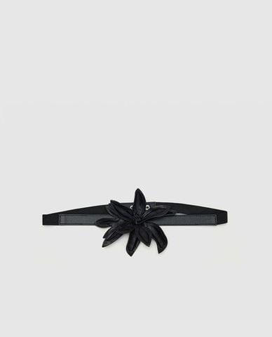  URBAN REVIVO - Thắt lưng nữ bản nhỏ đính hoa 