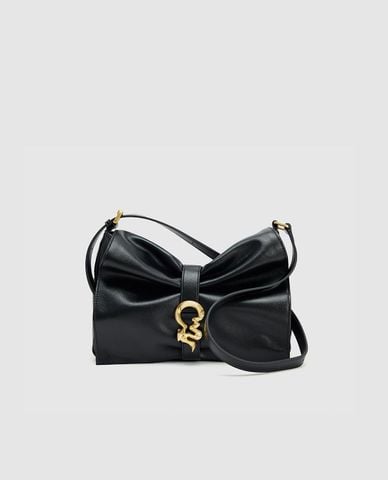  URBAN REVIVO - Túi đeo vai nữ phom chữ nhật phối khóa hiện đại 