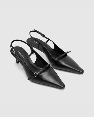  URBAN REVIVO - Giày sandals cao gót nữ mũi nhọn 