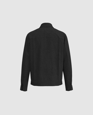  URBAN REVIVO - Áo khoác sơ mi nam phối túi hộp 