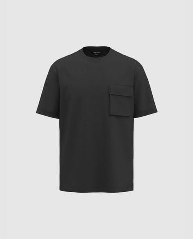  URBAN REVIVO - Áo thun nam cổ tròn tay ngắn 