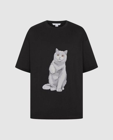  URBAN REVIVO - Áo thun nam cổ tròn tay ngắn 