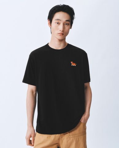  URBAN REVIVO - Áo thun nam cổ tròn tay ngắn trẻ trung 