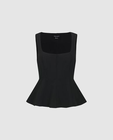  URBAN REVIVO - Áo sát nách nữ cổ vuông dáng xòe 