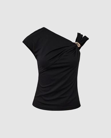  URBAN REVIVO - Áo kiểu nữ phom ôm hiện đại 