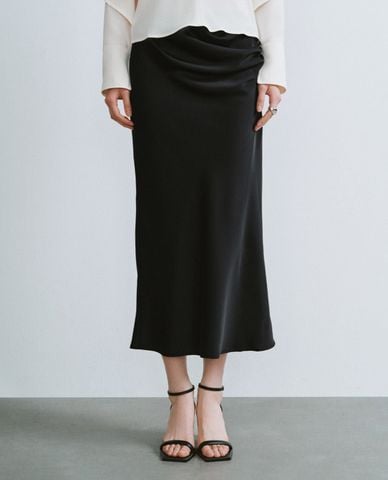  URBAN REVIVO - Chân váy bút chì midi lưng cao thời trang 