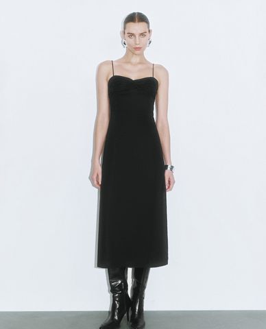  URBAN REVIVO - Đầm hai dây midi hở lưng nữ tính Cami 