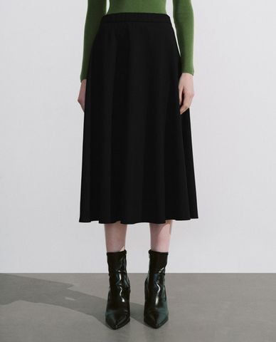  URBAN REVIVO - Chân váy chữ A midi nữ tính 