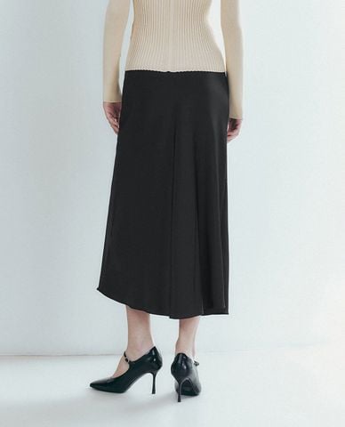  URBAN REVIVO - Chân váy phom suông midi thanh lịch 