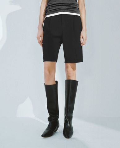  URBAN REVIVO - Quần short nữ ngang gối hiện đại 