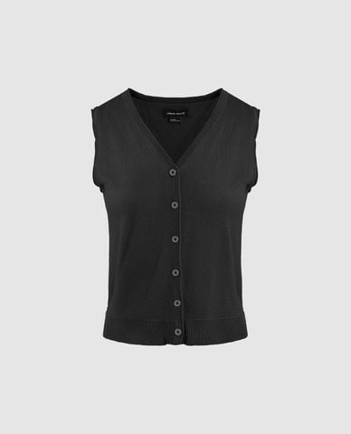  URBAN REVIVO - Áo khoác cardigan nữ cổ V hiện đại 