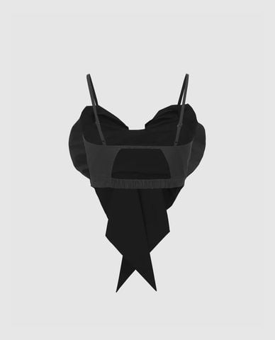  URBAN REVIVO - Áo hai dây nữ Bow Décor 