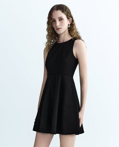  URBAN REVIVO - Đầm sát nách mini cổ tròn A-Line 