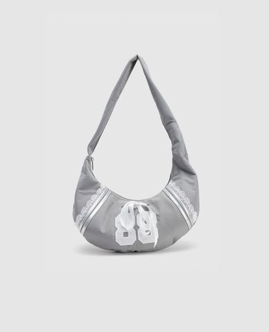  URBAN REVIVO - Túi đeo chéo nữ phối ren 