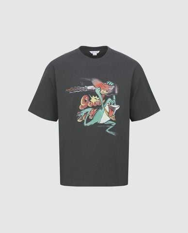  URBAN REVIVO - Áo thun nam cổ tròn tay ngắn Printed 