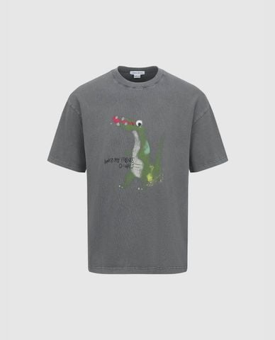  URBAN REVIVO - Áo thun nam cổ tròn tay ngắn Printed 