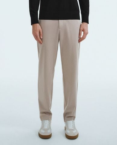  URBAN REVIVO - Quần nam ống đứng lưng cao thanh lịch Straight 