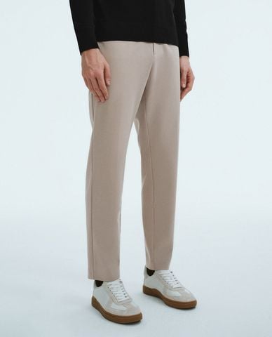  URBAN REVIVO - Quần nam ống đứng lưng cao thanh lịch Straight 