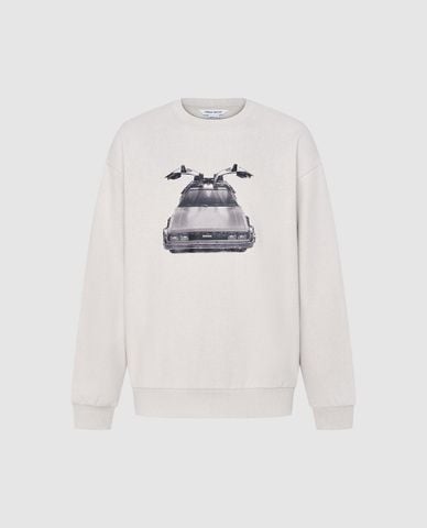  URBAN REVIVO - Áo sweatshirt nam cổ tròn tay dài Printed Loose 