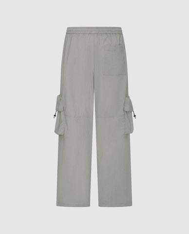  URBAN REVIVO - Quần ống rộng nam lưng thun Flap Pocket 