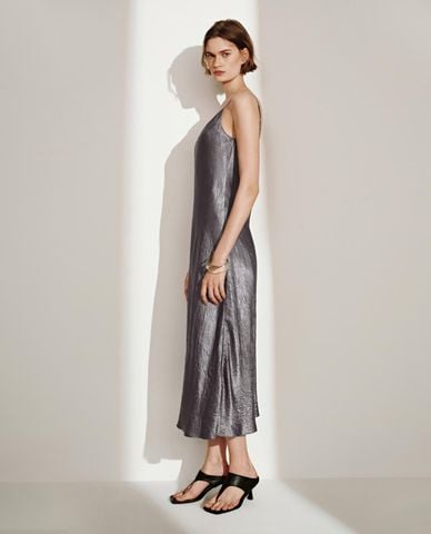  URBAN REVIVO - Đầm hai dây midi Cami A Line 