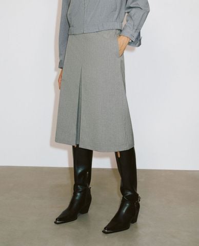  URBAN REVIVO - Chân váy chữ A midi thanh lịch 